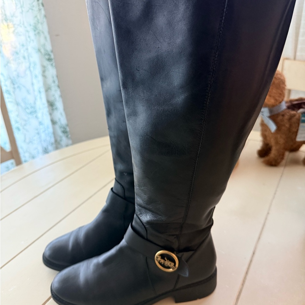 Coach Black Over the Knee Boots